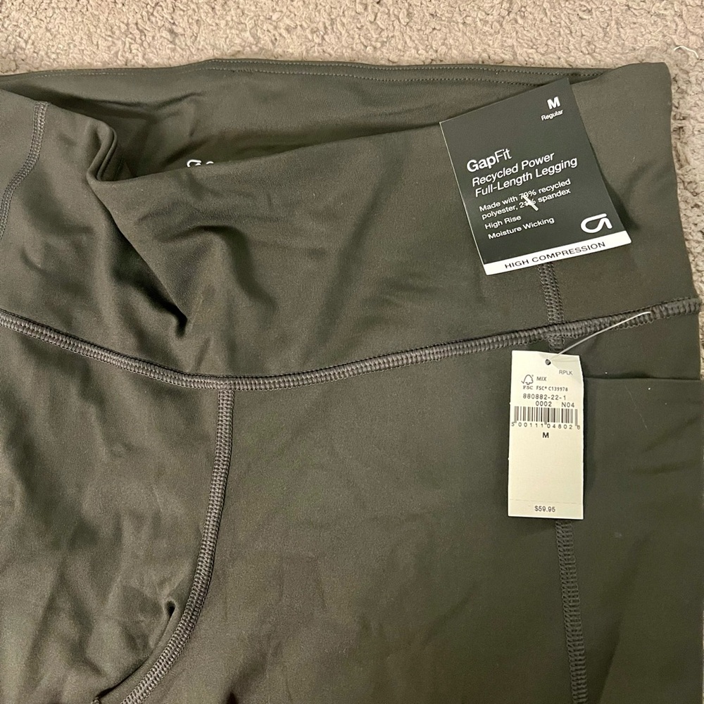 GAP Olive Active Leggings